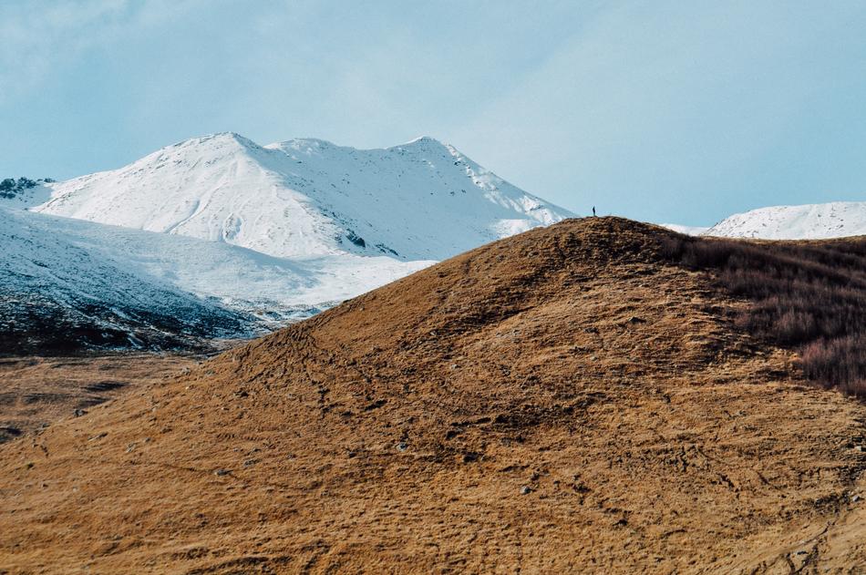 snowy mountain view