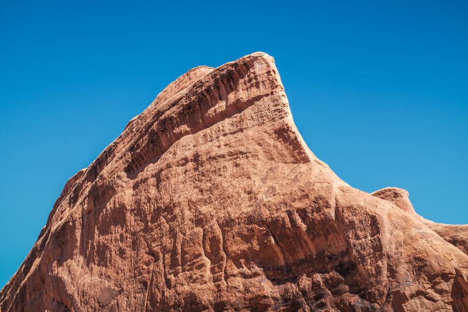 amazing rock in the blue sky