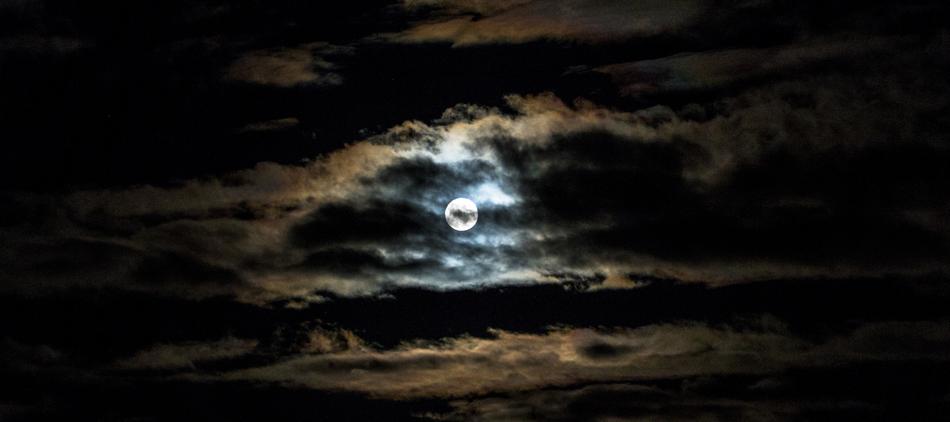 Month Clouds In The Evening