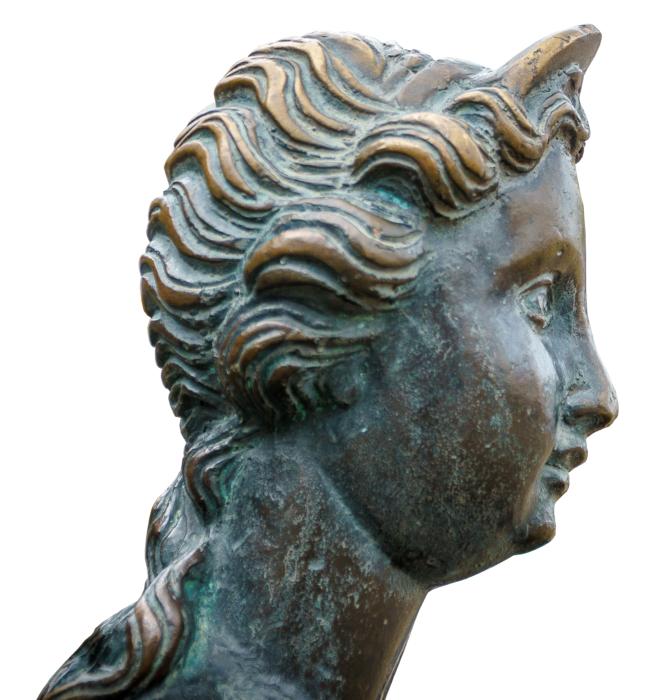 Woman Head Bronze