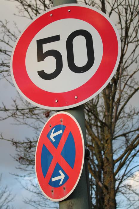 Traffic Round Shield Sign