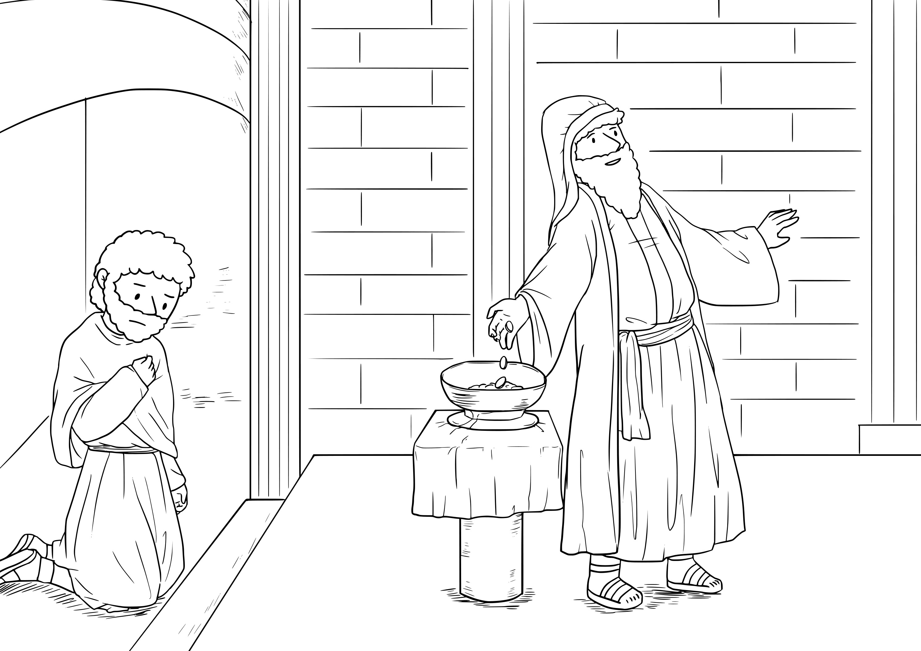 Притча о мытаре и фарисее для детей