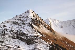 fairy tale mountain snow