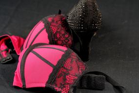 Bra High Heels Red