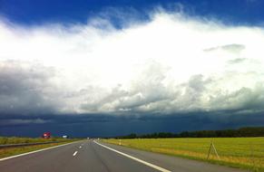 Highway Thunderstorm Weather