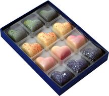 Cute chocolates in a box