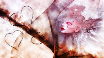 woman emotions digital creation