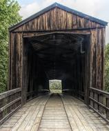 Bridge Covered Wooden
