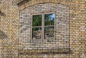 Stone Brick Wall window