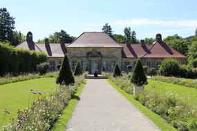 the road leading to the garden house