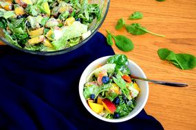 fresh vegetable salad bright
