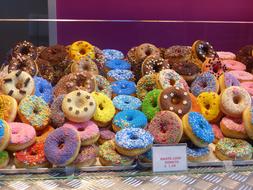 sweet colored doughnuts
