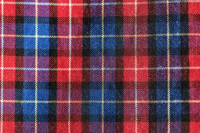 Plaid Textile Kilt fabric