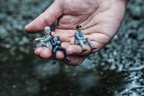 Figure Miniature Man hand