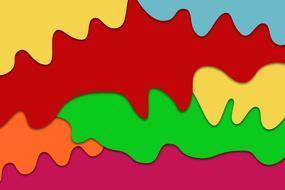colorful liquid forms water background