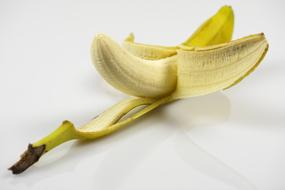 peeled banana yellow