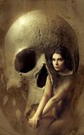 Fantasy Skull Woman digital art