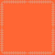 orange Geometry Pattern Border