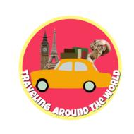traveling world journey car logo