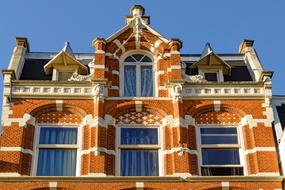 beautiful brick house in Amsterdam, Netherlands