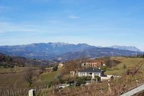 panoramic view of the village from above