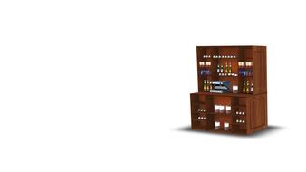 large bottle cabinet