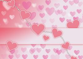 pink texture hearts background
