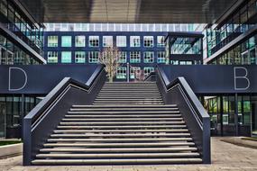 Glass Modern Architecture stairs