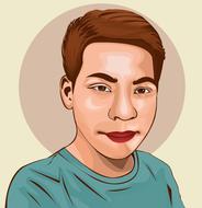 portrait man fashion drawing