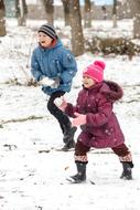 children at Winter Snow