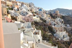 Panoramic view of Architecture Houses on hill