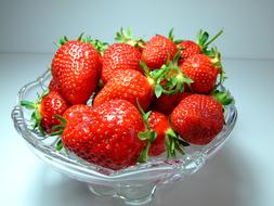 Healthy sweet strawberries