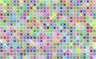 Pattern with shapes, of different colors, clipart