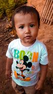 Portrait of the cute child, looking in the camera, in Alegre, Brazil