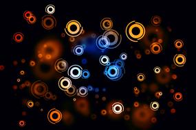 bright circles texture background