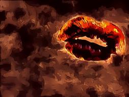 lips of fire paper look