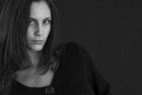 Woman beauty Black And White Portrait