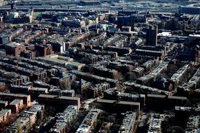 Urban cityscape with a lot of buildings