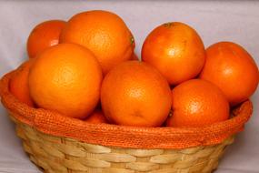 oranges in a basket