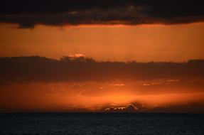 Sunset Sea Dusk