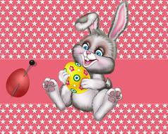 illustration of rabbit easter