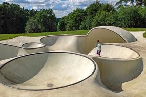 Skateboard Child at Skate Park