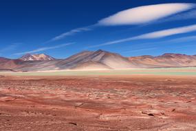 desert landscape with clouds