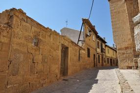 antique stone walls in the city