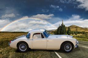 white classic Car Vehicle
