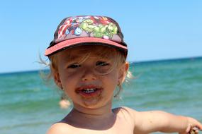 Girl on Beach at Summer