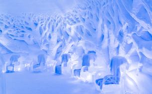 blue background with ice