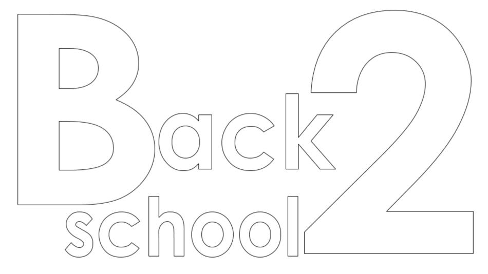 back2school logo words