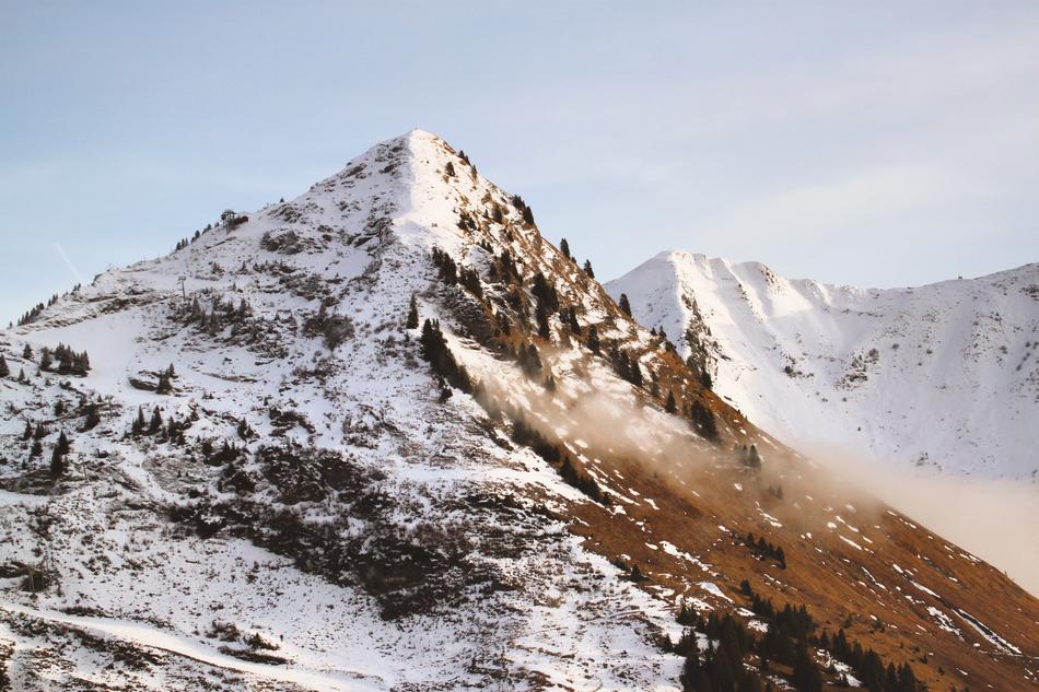 fairy tale mountain snow