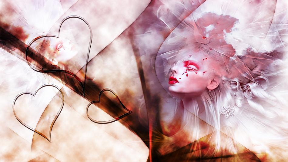 woman emotions digital creation